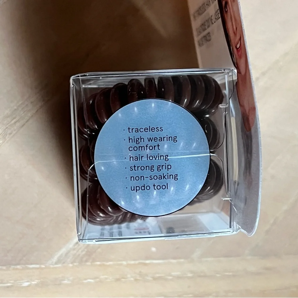 INVISIBOBBLE Original Pack of 3 Traceless Hair Rings in Brown NIB